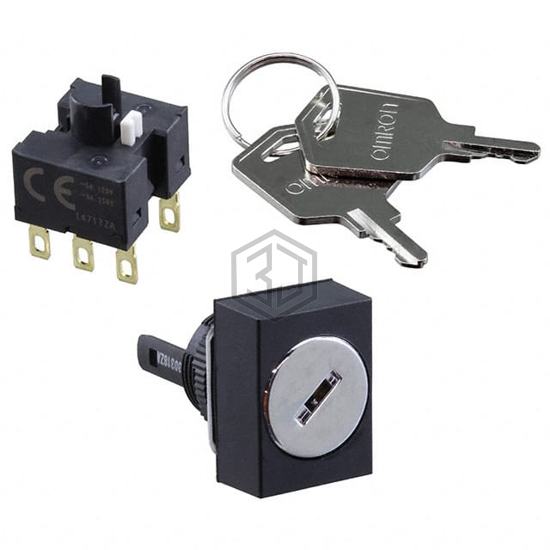A165K-J2AL-2 - Omron Automation and Safety - Keylock Switches