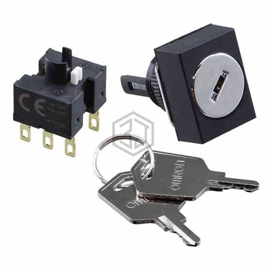 A165K-J2ML-2 - Omron Automation and Safety - Keylock Switches