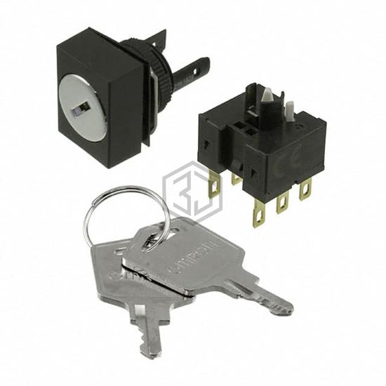 A165K-J2MR-2 - Omron Automation and Safety - Keylock Switches