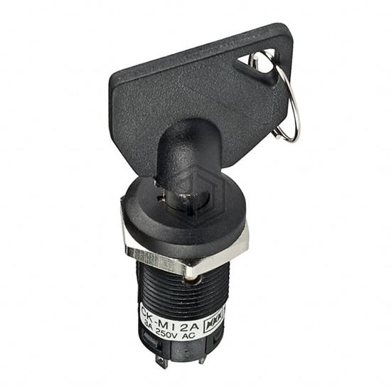 CKM12ATW01-010 - NKK Switches - Keylock Switches