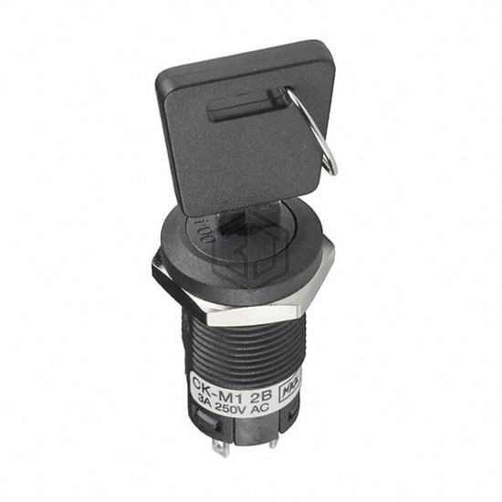 CKM12BFW01-003 - NKK Switches - Keylock Switches