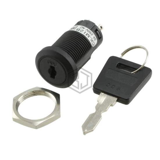 CKM12BFW01-008 - NKK Switches - Keylock Switches