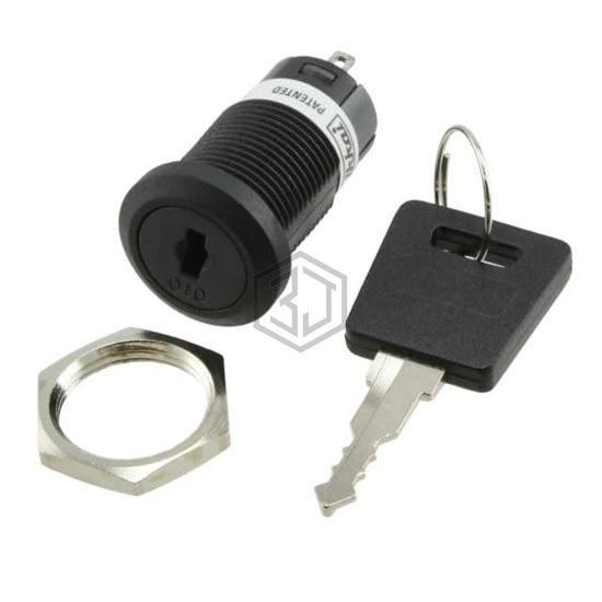 CKM12BFW01-010 - NKK Switches - Keylock Switches