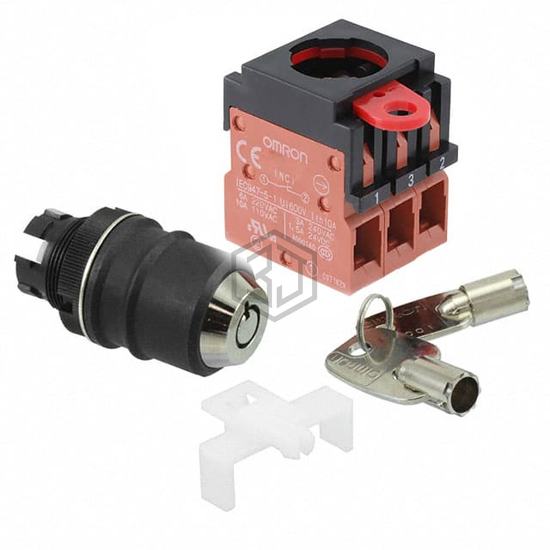A22TK-2LR-03-K04 - Omron Automation and Safety - Keylock Switches