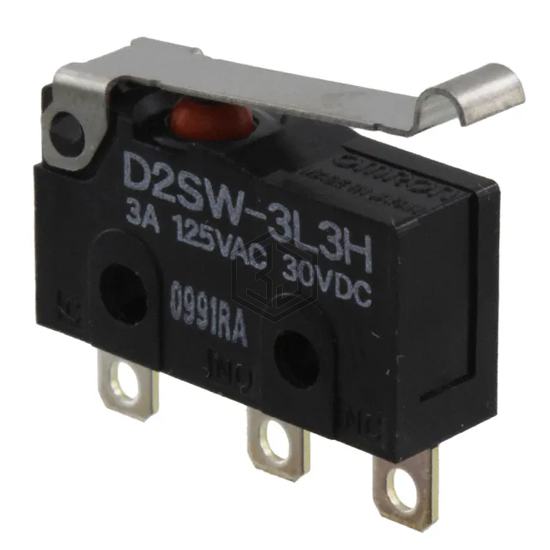 D2SW-3L3H - Omron Electronics Inc-EMC Div - Limit Switches