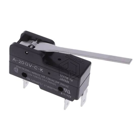 A-20GV-C-K - Omron Automation and Safety - Limit Switches