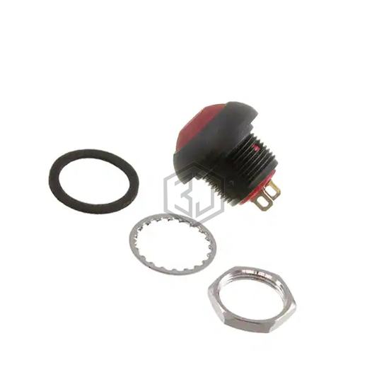 RP8100B2M1CEBLKREDNIL - E-Switch - Pushbutton Switches