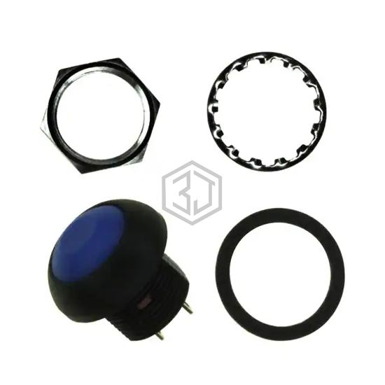 RP8100B2M1CEBLKBLUNIL - E-Switch - Pushbutton Switches