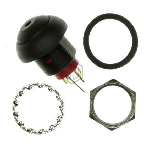 RP8100B2M1CEBLKBLKGRN - E-Switch - Pushbutton Switches