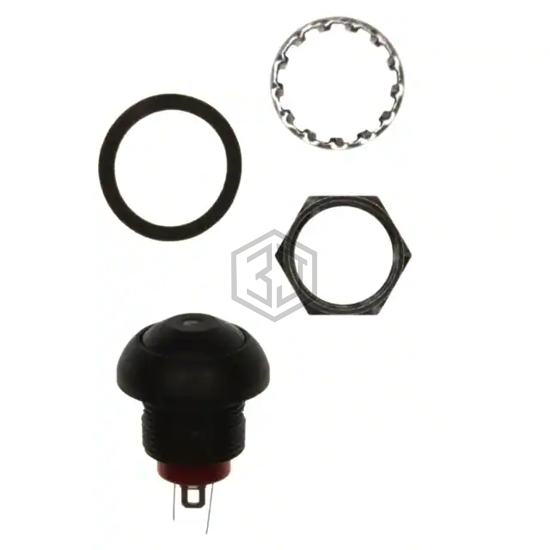 RP8100B2M1CEBLKBLKBLU - E-Switch - Pushbutton Switches