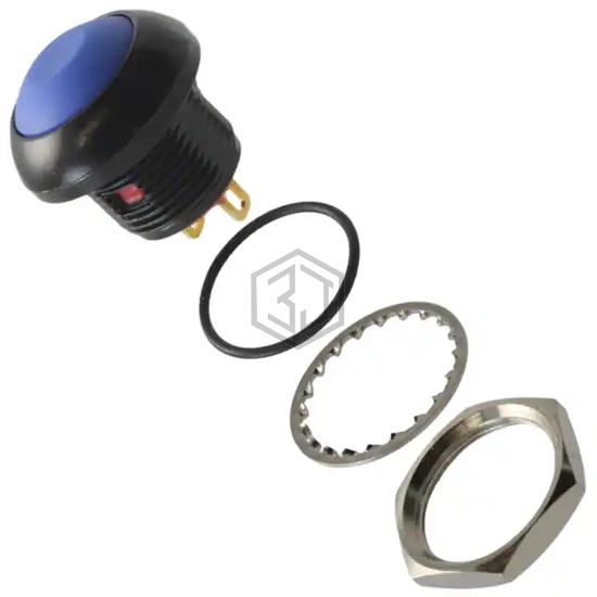 RP8300B2M1CEBLKBLUNIL - E-Switch - Pushbutton Switches