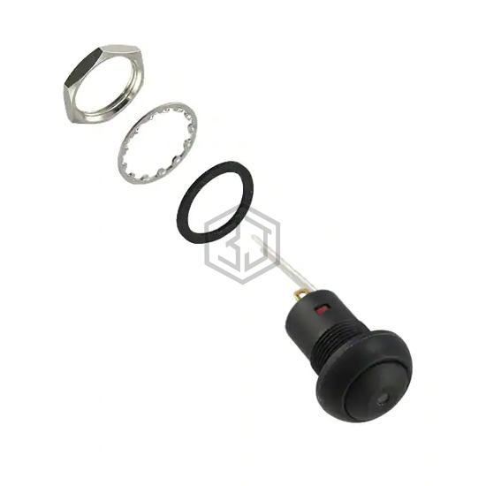 RP8200B2M1CEBLKBLKRED - E-Switch - Pushbutton Switches