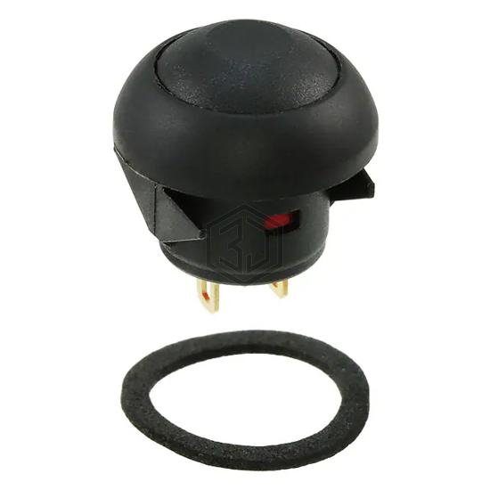 RP8100B1M1CEBLKBLKNIL - E-Switch - Pushbutton Switches