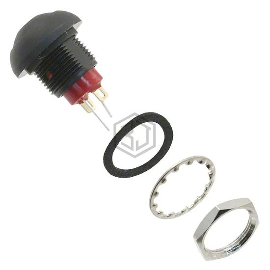 RP8100B2M1CEBLKBLKRED - E-Switch - Pushbutton Switches