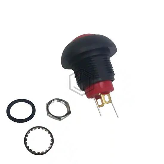 RP8100B2M1CEBLKREDRED - E-Switch - Pushbutton Switches