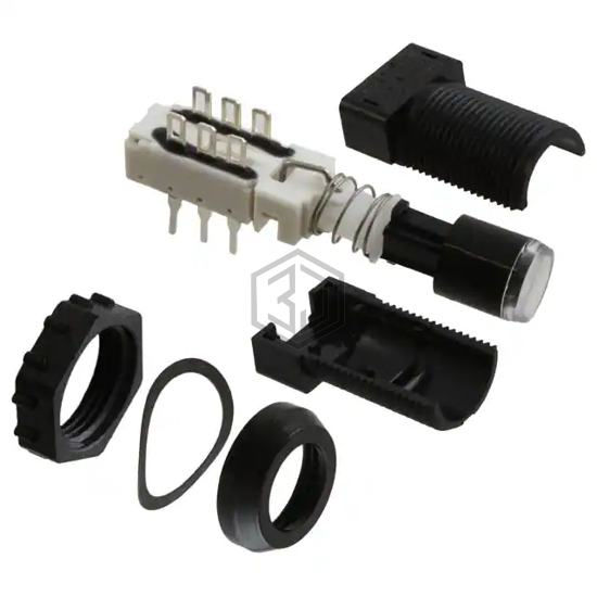 ZFA FA200 BK GN 2U EE - C&K - Pushbutton Switches