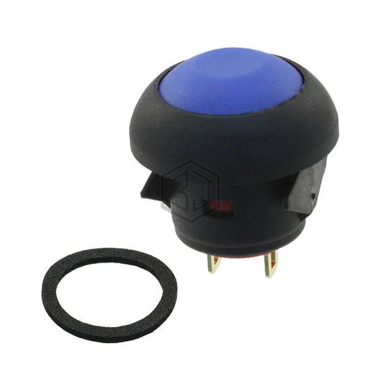 RP8100B1M1CEBLKBLUNIL - E-Switch - Pushbutton Switches