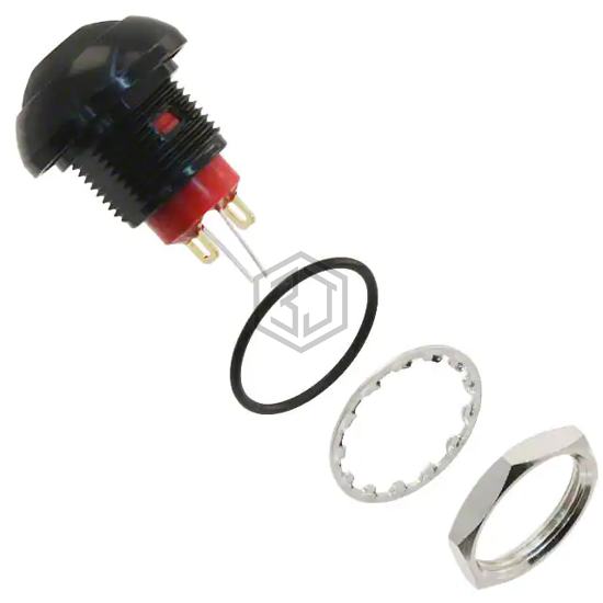 RP8300B2M1CEBLKBLKRED - E-Switch - Pushbutton Switches