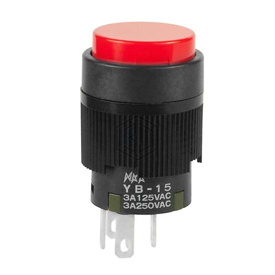 YB15CKW01-CB - NKK Switches - Pushbutton Switches
