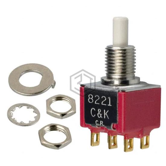8221SHZGE - C&K - Pushbutton Switches