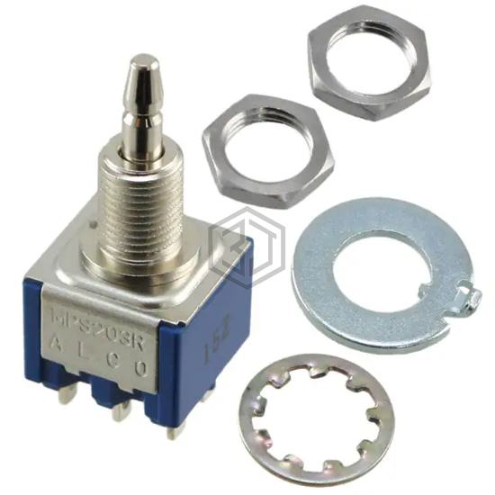MPS-203R - TE Connectivity ALCOSWITCH Switches - Pushbutton Switches
