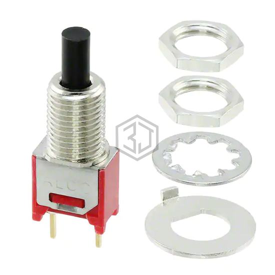 PMS9P1B09M2RE - TE Connectivity ALCOSWITCH Switches - Pushbutton Switches