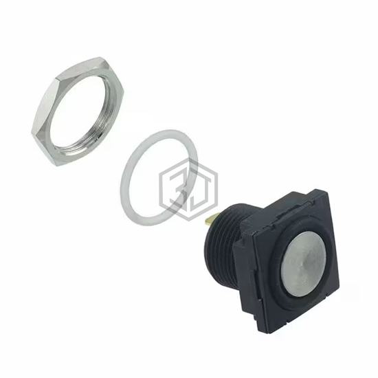 RP8600B2M1CEBLKSIL - E-Switch - Pushbutton Switches
