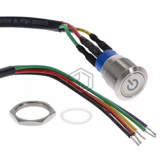 AV1910PA12T5Q04 - TE Connectivity ALCOSWITCH Switches - Pushbutton Switches