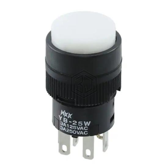 YB25WCKW01-BB - NKK Switches - Pushbutton Switches