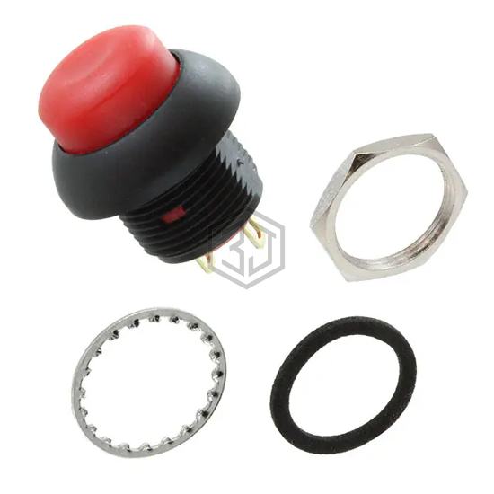 RP8101B2M1CEBLKREDNIL - E-Switch - Pushbutton Switches