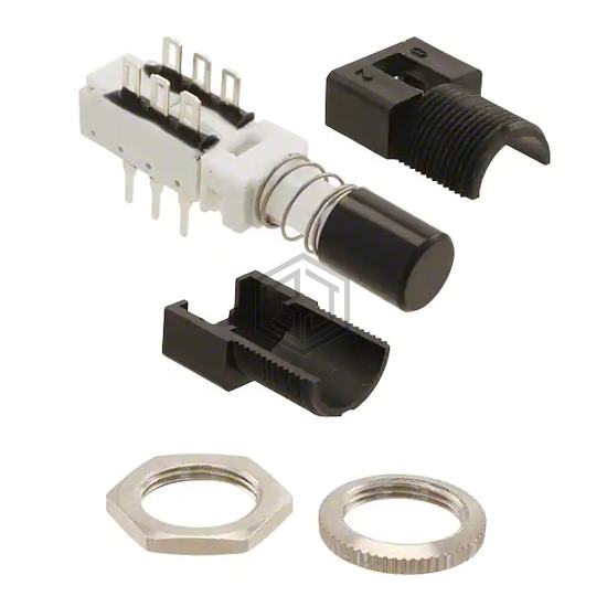 ZF12 FG BK 2U OA - C&K - Pushbutton Switches