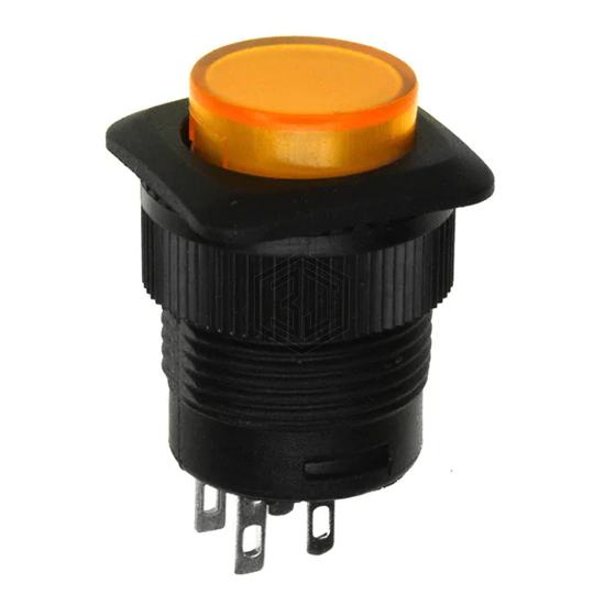 RP3508ABLKYELYELNS - E-Switch - Pushbutton Switches