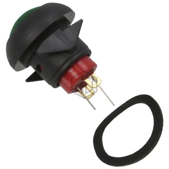 RP8100B1M1CEBLKBLKGRN - E-Switch - Pushbutton Switches