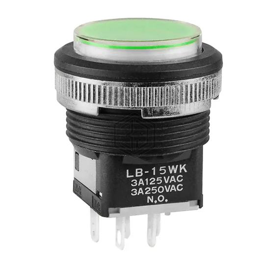 LB15WKW01-5F-JF - NKK Switches - Pushbutton Switches
