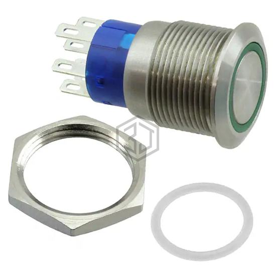 AV1911E612Q04 - TE Connectivity ALCOSWITCH Switches - Pushbutton Switches