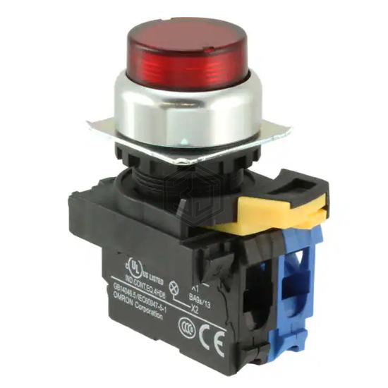 A22NL-RPM-TRA-G100-RB - Omron Automation and Safety - Pushbutton Switches