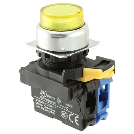 A22NL-RPM-TYA-G100-YD - Omron Automation and Safety - Pushbutton Switches