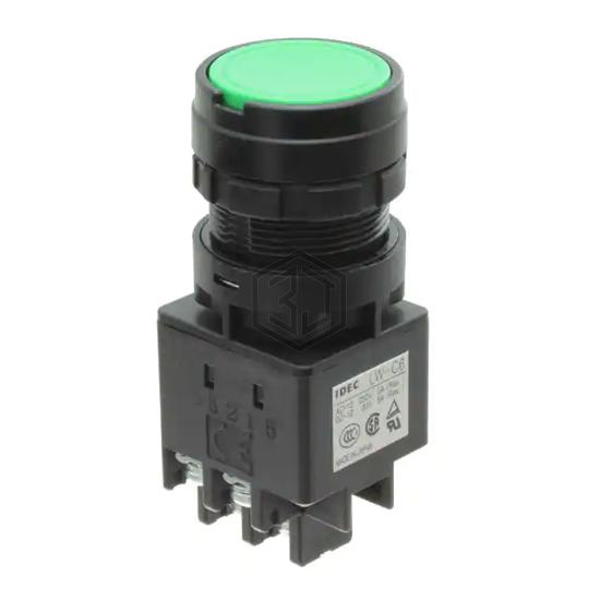 LW1B-A1C6M-G-MVF-VJ-1 - IDEC - Pushbutton Switches