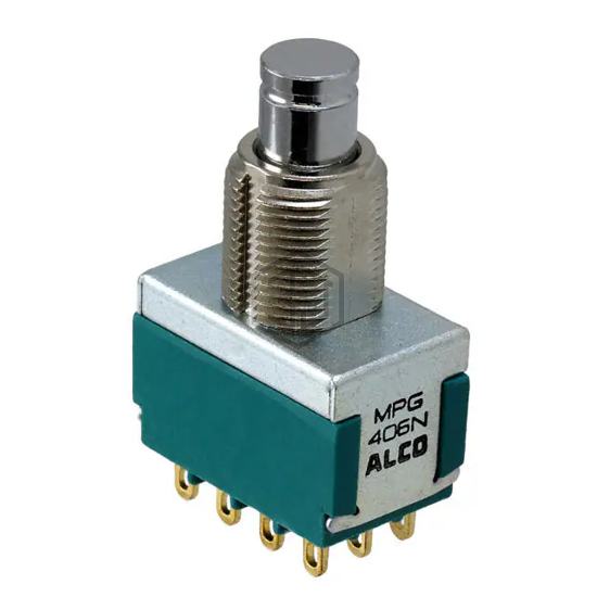 MPG406N - TE Connectivity ALCOSWITCH Switches - Pushbutton Switches