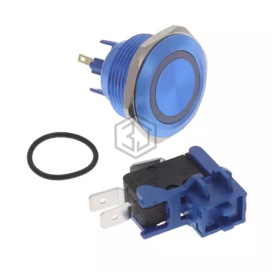 DHU301LBUBNB - CIT Relay and Switch - Pushbutton Switches