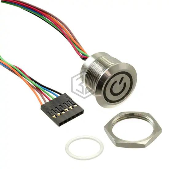 AVC19MS16FE1DT5A04 - TE Connectivity ALCOSWITCH Switches - Pushbutton Switches