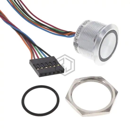 AVC22LAIOFE0DT5A04 - TE Connectivity ALCOSWITCH Switches - Pushbutton Switches