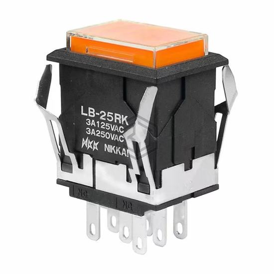 LB25RKW01-5D24-JD - NKK Switches - Pushbutton Switches