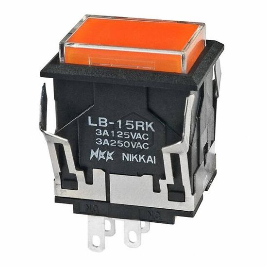 LB15RKW01-5D24-JD - NKK Switches - Pushbutton Switches