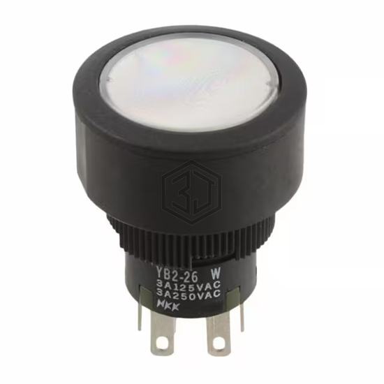 YB226CWCKW01-5D-JS - NKK Switches - Pushbutton Switches