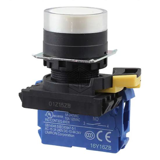 A22NN-BGM-NWA-G100-NN - Omron Automation and Safety - Pushbutton Switches