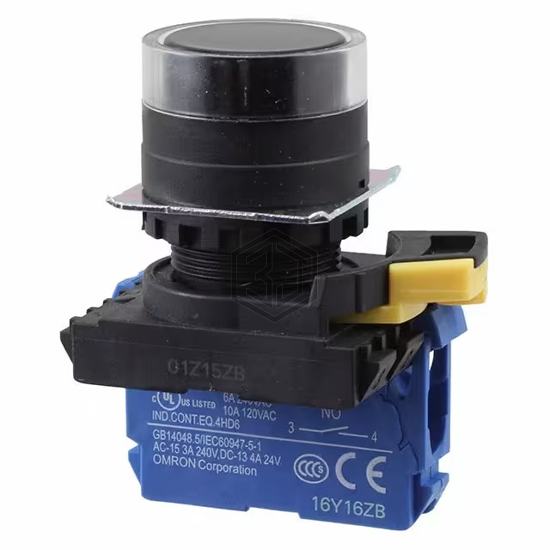 A22NN-BGM-NBA-G100-NN - Omron Automation and Safety - Pushbutton Switches