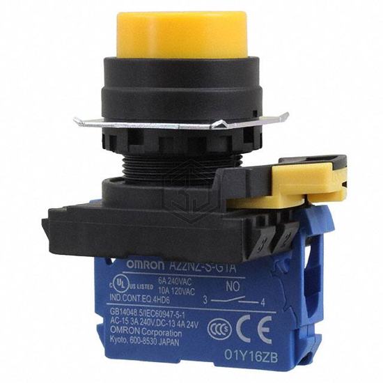 A22NN-BPM-NYA-G100-NN - Omron Automation and Safety - Pushbutton Switches