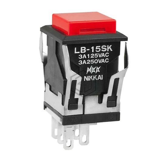 LB15SKW01-C - NKK Switches - Pushbutton Switches