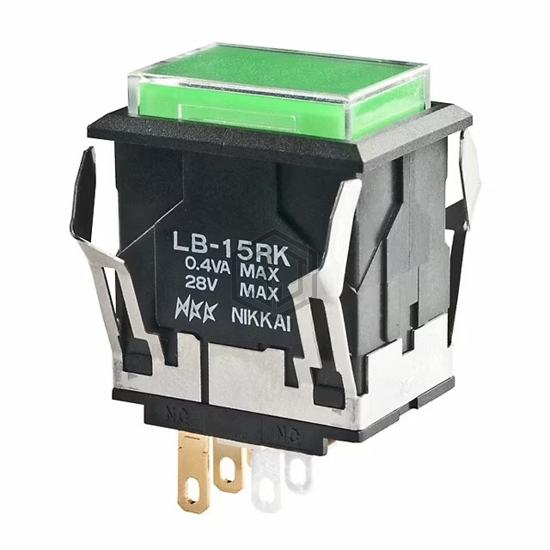 LB15RKG01-6F-JF - NKK Switches - Pushbutton Switches